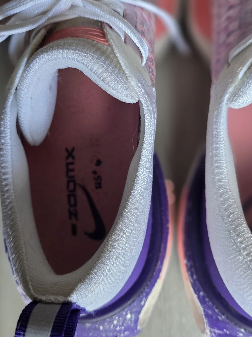 Nike Women's Pink ZoomX Running Shoes Size 8.5